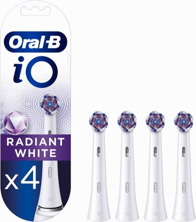 Oral-B iO Radiant White Opzetborstels — 4 stuks Wit
