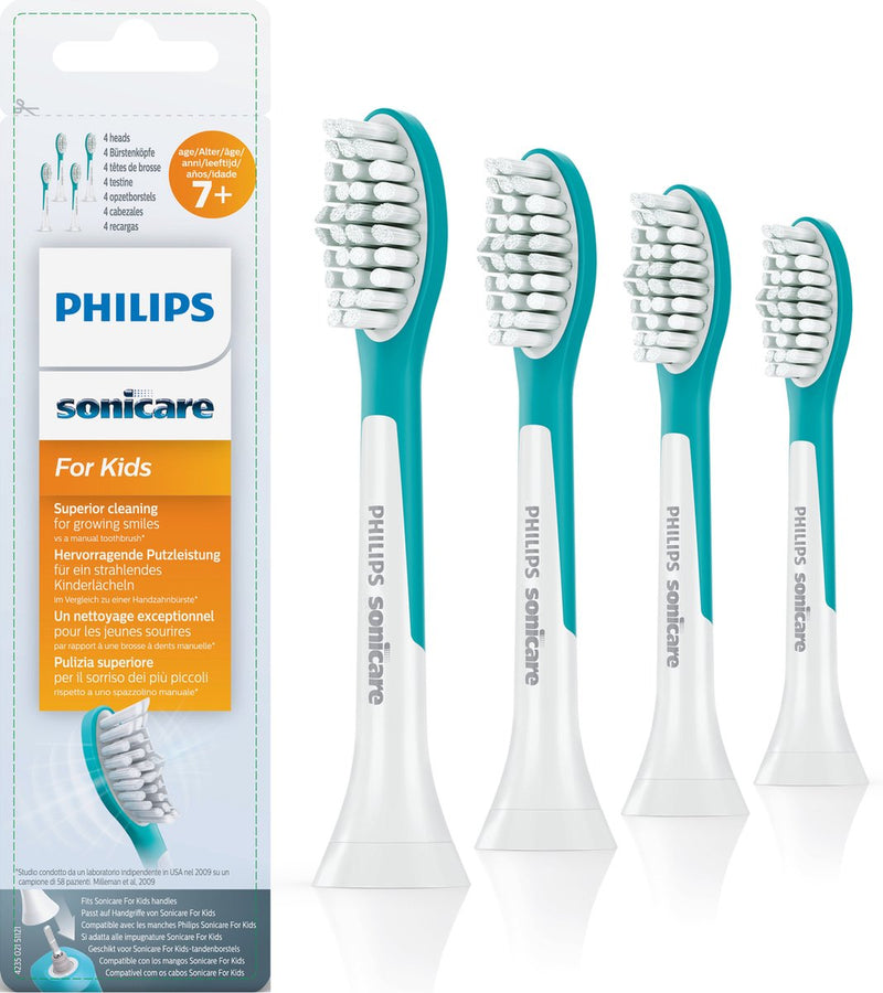 Philips Sonicare For Kids Opzetborstels 7+ leeftijd  — 4 stuks  (HX6044/33)