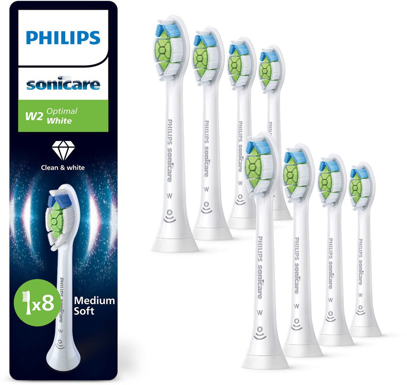 Philips Sonicare W2 Optimal White Opzetborstels — 8 stuks