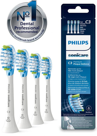 Philips Sonicare C3 Premium Plaque Defense Opzetborstels — 4 stuks (HX9044/17)